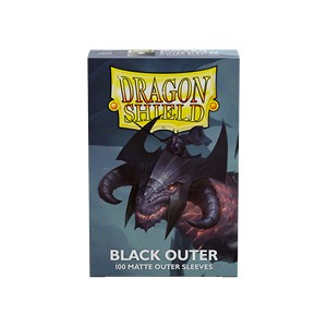 100 Dragon Shield Outer Sleeves - Black Matte