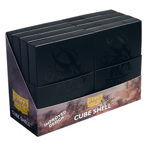 8 Dragon Shield Cube Shells (Shadow Black)