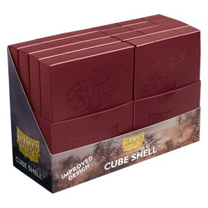 8 Dragon Shield Cube Shells (Blood Red)
