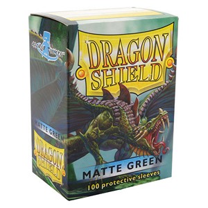 100 Dragon Shield Sleeves - Matte Green