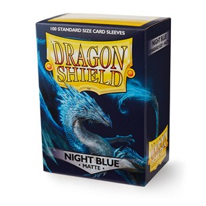 100 Dragon Shield Sleeves - Matte Night Blue