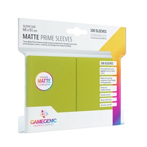 100 Gamegenic Matte Prime Hüllen (Limonen Grün)