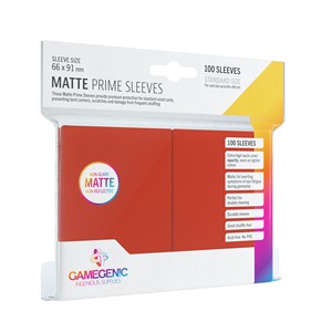 100 Gamegenic Matte Prime Hüllen (Rot)