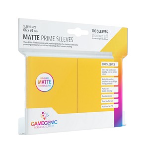 100 Gamegenic Matte Prime Hüllen (Gelb)