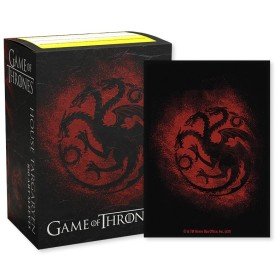 100 Dragon Shield Sleeves - Brushed Art Sleeves - House Targaryen